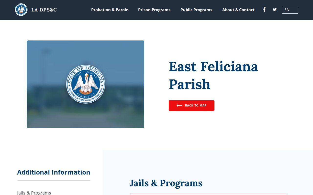 East Feliciana Parish criminal history office directory