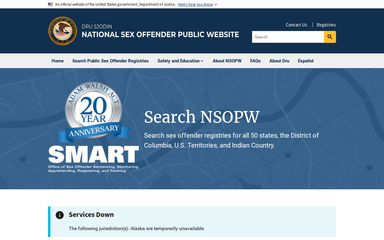 East Feliciana Parish sex offender check through NSOPW